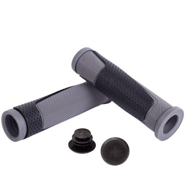 Гріпси Green Cycle GGR-004 130mm чорно-сірі з барендами