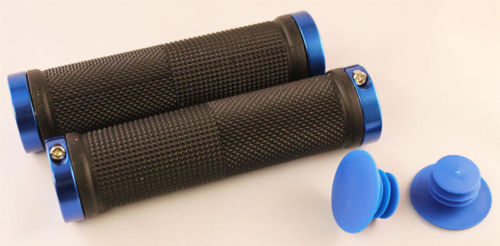 Гріпси Green Cycle GGR-424 130mm чорний з двома синіми замками