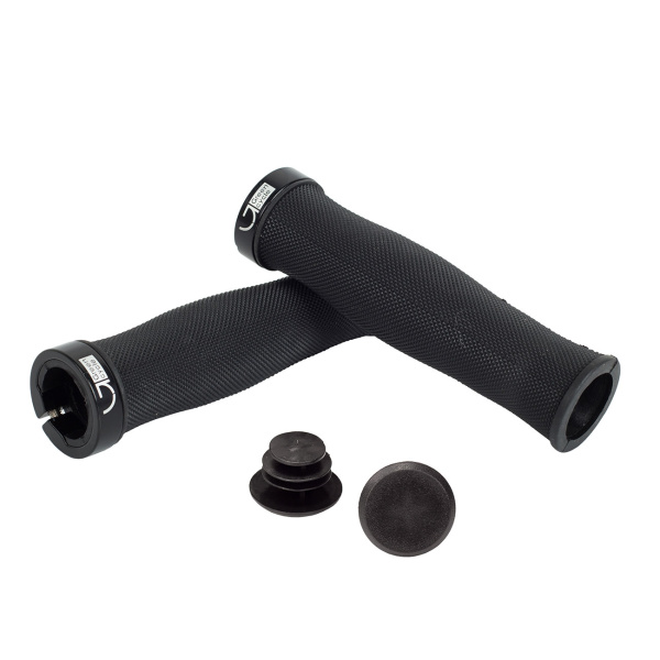 Гріпси Green Cycle GGR-417 130mm чорний з одним чорним замком
