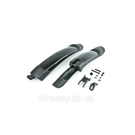 Крила 20"-24" пер+зад HC-368 пластик, чорні