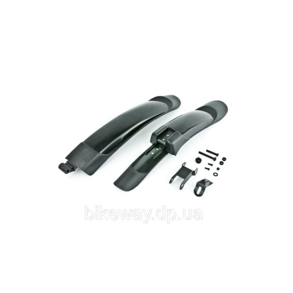 Крила 20"-24" пер+зад HC-368 пластик, чорні