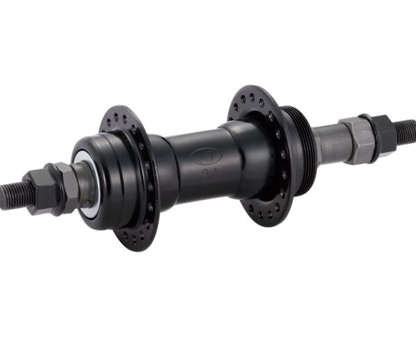 Втулка задн. Quando KT-122R під V-brake 36H 165mm, 6-7 шв. на гайках сталева чорна