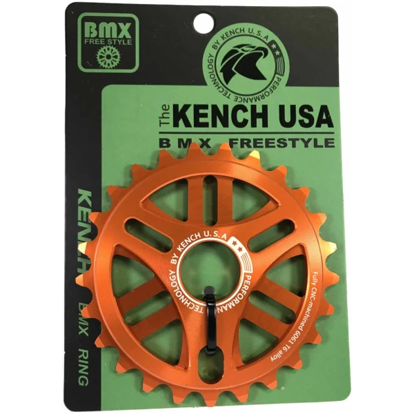 Зірка BMX 6mm 25T фрезерована оранжева
