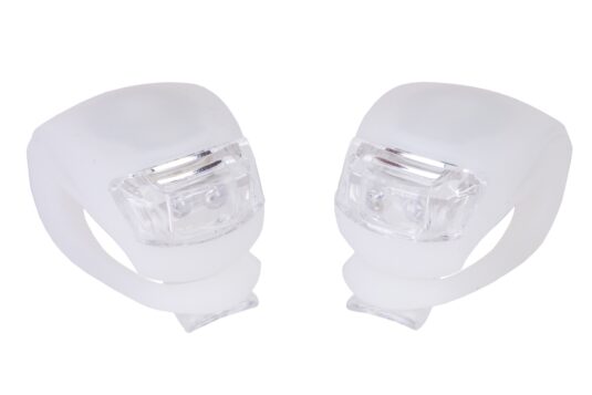 Мигалка задня 2шт BC-RL8001 біле + червоне світло LED силіконовий (белый корпус)