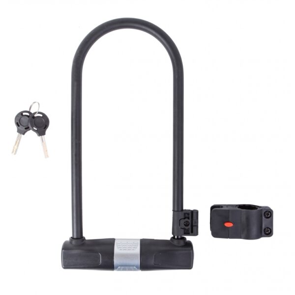 Замок U-Lock PY 6001 на ключі 115мм*265мм чорний