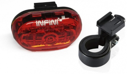 Блималка задня Infini VISTA I-402R, 5 світлодіодів, 4 режими, 2x"AAA", з кріпл.