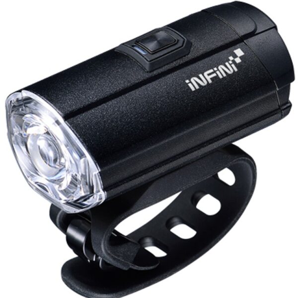 Фара передня Infini TRON 300 I-281P-BK, 1 світлодіод 3W, 6 режимів, USB кабель, з кріпл.
