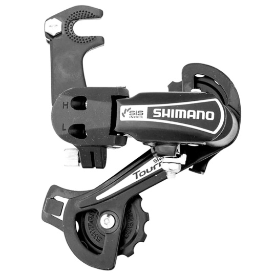 Перемикач задній Shimano Tourney 6-7 швидкостей RD-TY21 чорний