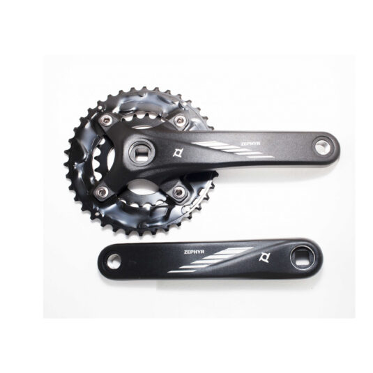 Шатуни SQ PROWHEEL ZEPHYR-501 28/40T під квадрат 10-ск. 175мм чорні