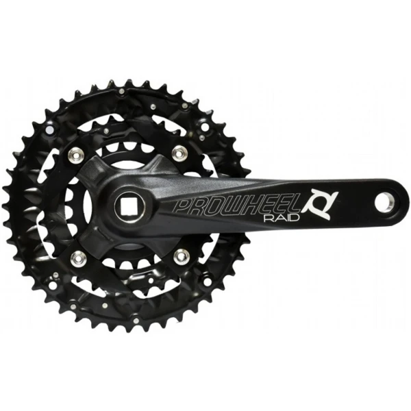 Шатуны SQ PROWHEEL RAID 401 N 22/32/44T под квадрат 170мм чёрные