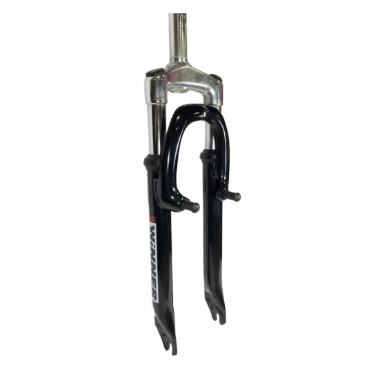 Вилка 24" v-br ZOOM 327E 1-1/8 хід 80mm, шток 65 мм, чорна