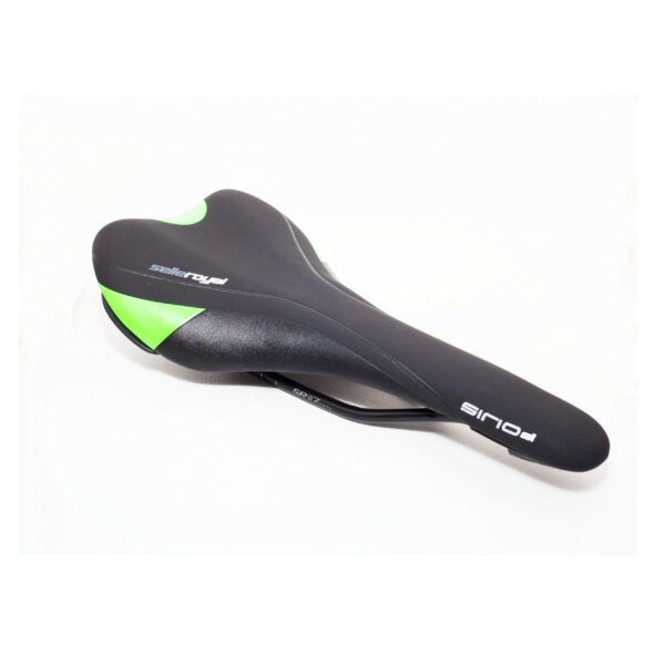 Сідло Selle Royal 1203 чорно-зелене