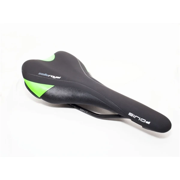 Седло Selle Royal 1203 чёрно-зелёное