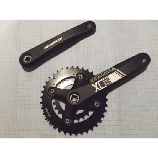 Шатуны SQ SR SUNTОUR XCM-D 24/38T 175мм под квадрат чёрные