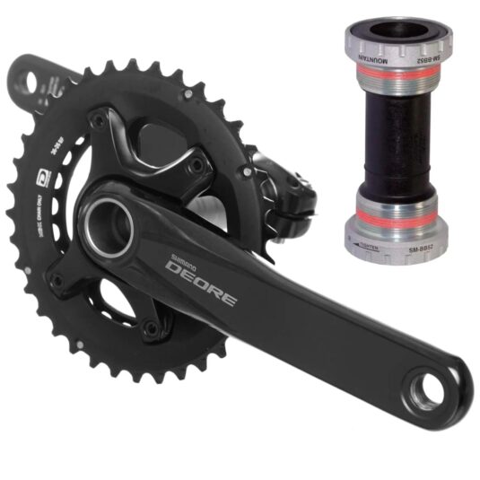 Шатуни HT2 Shimano FC-M6000 DEORE 36/26 11-ск 175мм з кареткою чорн.