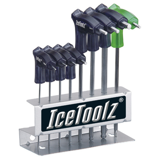 Набор ключей Ice Toolz 7M85 шестигранников д/мастер. с рукоятками и закругленным концом