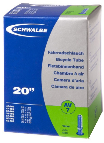 Камера 20" (40/62x406) Schwalbe AV7 40мм EK AGV