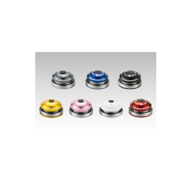 Рульова колонка 1-1/8"VENZO напівінтегрована, пром. чорна