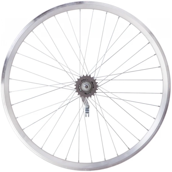 Колесо задн. VLT 28" дорожн. обод двуст. AL 36H silver; Втулка ST VELOSTEEL (Чехия)
