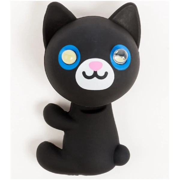 Мигалка для детского велосипеда Zoonimal Кот, LED, на подседел. Свечение: Красный
