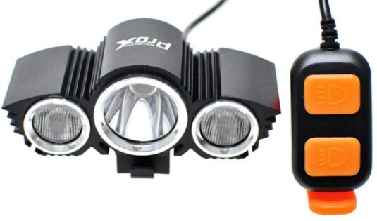 Фара передня ProX Polaris 3xCree з пультом чорний (A-O-B-P-0319)