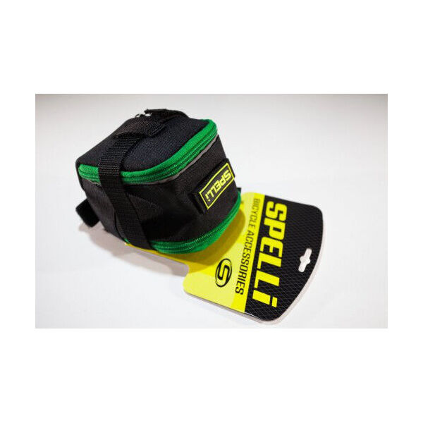 Сумка підсідельна Spelli SSB-5041L чорний/зелений (SSB-5041L-green)