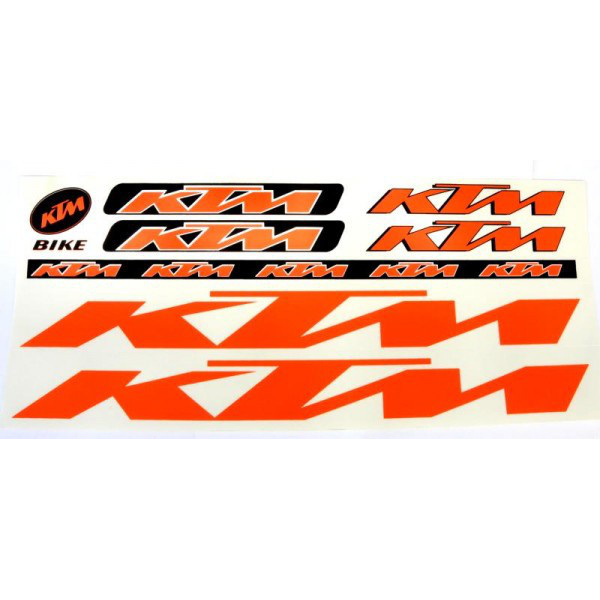 Наклейка KTM на раму велосипеда, оранжевый (NAK044)