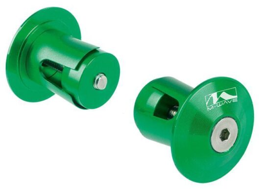 Заглушки в кермо M-Wave Alu зелене (C-KR-0130)