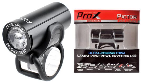Фара передня ProX Pictor Cree 350 Lm USB чорний (A-O-B-P-0345)