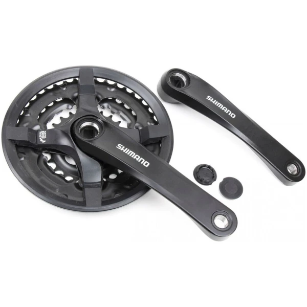 Шатуни Shimano FC-TY501 42/34/24Т, 170 мм, чорний (fc-ty501-42).