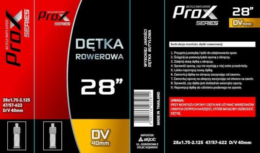 Камера ProX 28" 1,75-2.125 47/57-622 DV 40 мм (O-D-0147)
