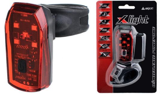 Фара задня X-Light JY-6069A 5x0.5Watt 2 x AAA, червоний (A-O-B-P-0330)