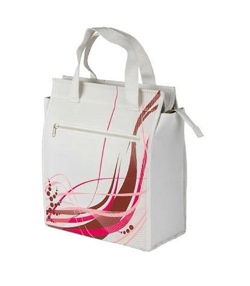 Сумка на багажник M-Wave Fancy, білий з рожевим (A-SP-0069)