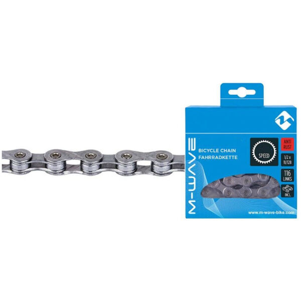 Цепь M-Wave ANTI-RUST 1sp 1/2 "x1 / 8" серебристый (C-UN-L-0114)