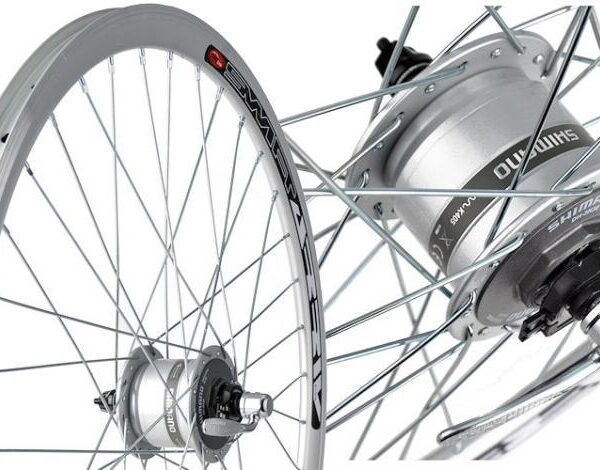 Колесо переднее 26" Stars Swift + генератор Shimano, серебристый (C-K-M-0049)