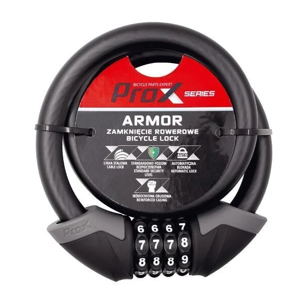 Замок ProX Armor кодовий 15 х 1000 мм. чорний (A-Z-0306)