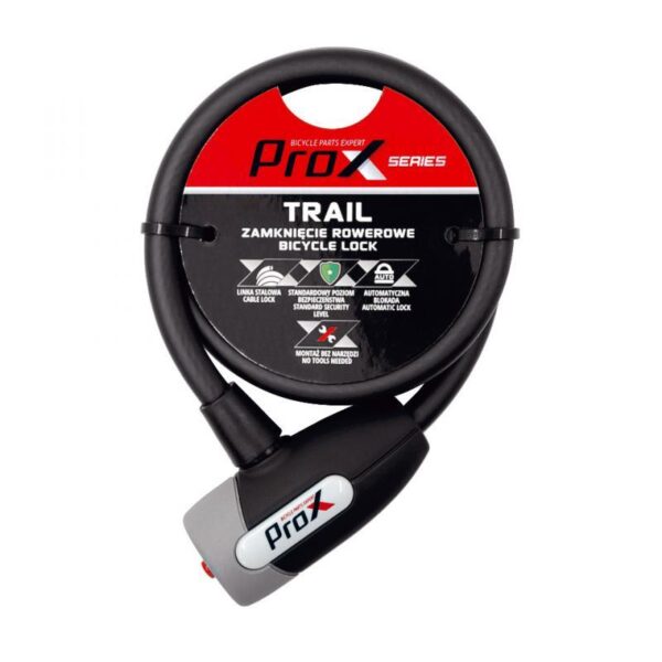 Замок ProX Trail 10 х 1000 мм. чорний (A-Z-0308)