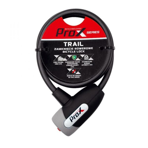 Замок ProX Trail 8 х 1000 мм. чорний (A-Z-0307)