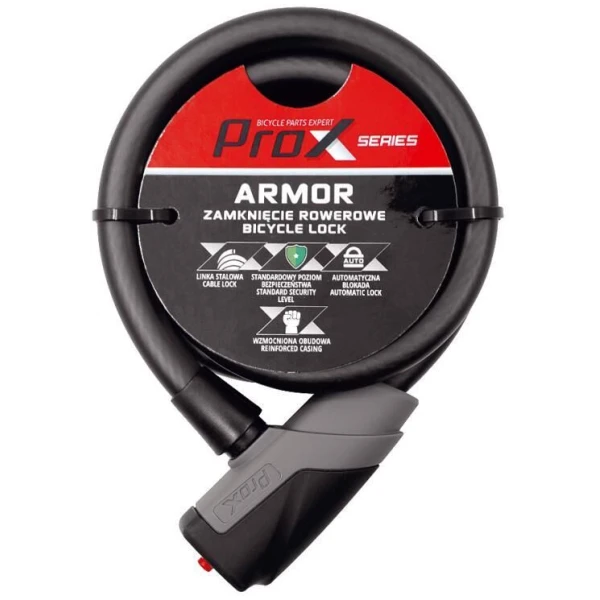 Замок ProX Armor під ключ 12 х 1000 мм. чорний (A-Z-0303)