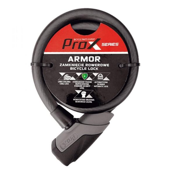 Замок ProX Armor під ключ 12 х 1800 мм. чорний (A-Z-0304)