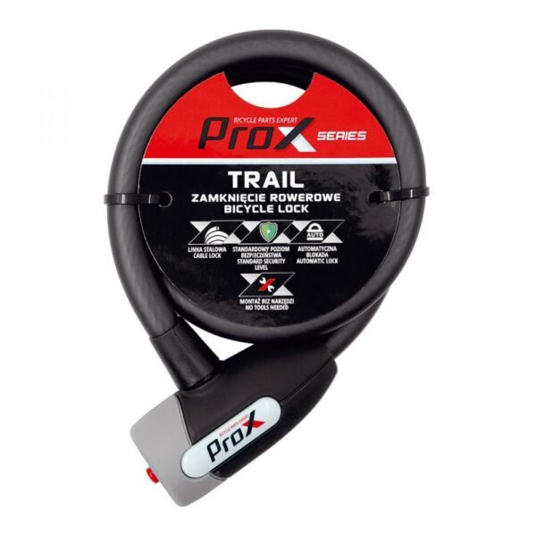 Замок ProX Trail 12 х 1000 мм. чорний (A-Z-0309)