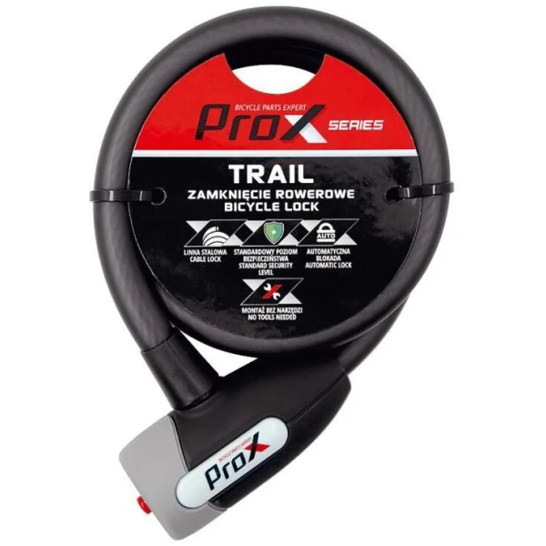 Замок ProX Trail 12 х 1000 мм. чорний (A-Z-0309)
