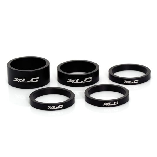Кільця проставні XLC AS-A02, 1 1/8" (3x5, 1x10, 1x15), чорні, 5шт.