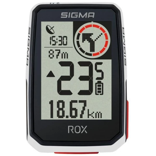 Велокомпьютер Sigma ROX 2.0 E-BIKE, 14 функций, белый (LIS122)