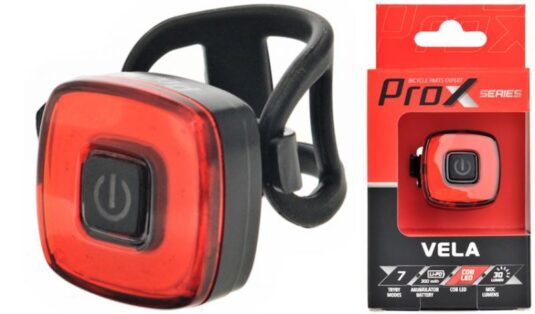 Лампа задня ProX Vela 30Lm, 300mAh, USB-C Memory Mode (A-O-B-P-0448)