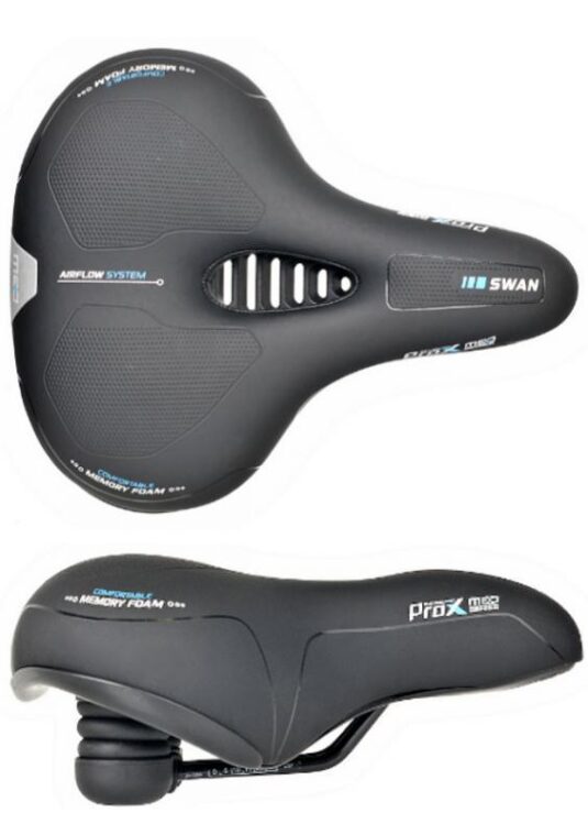 Сідло ProX Swan Med Memory Foam, Reflex, чорний (C-SI-0332)