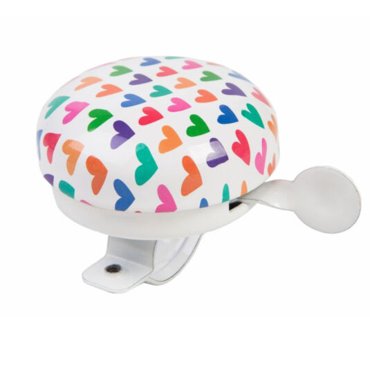 Дзвінок велосипедний VLT Rainbow Hearts 58mm