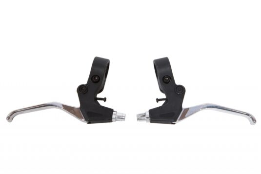 Ручки тормозные Al + Pl на 3 пальца YINXING YX-B605 (ED+Silver)