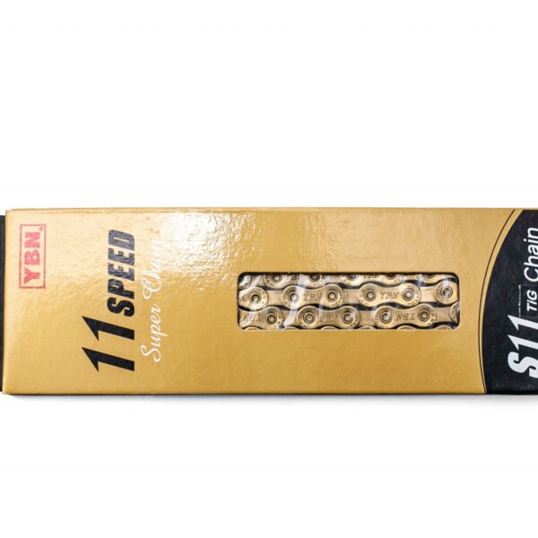 Цепь 11 ск. 118зв. Gold YBN S11 с замком