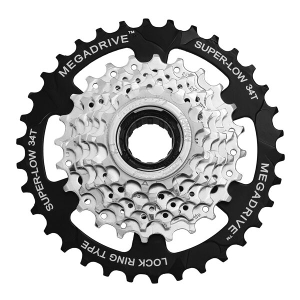 Трещітка інд. SUN RACE M4S 7S, 13-34T, Zinc+Black